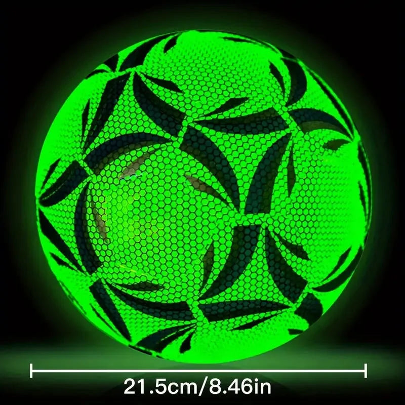 1pc Reflective Football LED Training Soccer Luminous Fluorescent Reflective Cool Luminous No. 5 Football For Adult