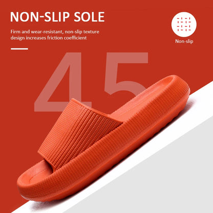 Thick Platform Bathroom Home Slippers Women Fashion Soft Sole EVA Indoor Slides Woman Sandals 2025 Summer Non-slip Flip Flops