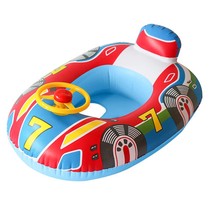 Inflatable Swimming Rings Baby Water Play Games Seat Float Boat Child Swim Circle Fun Pool Bathtub Beach Party Summer Water Toy