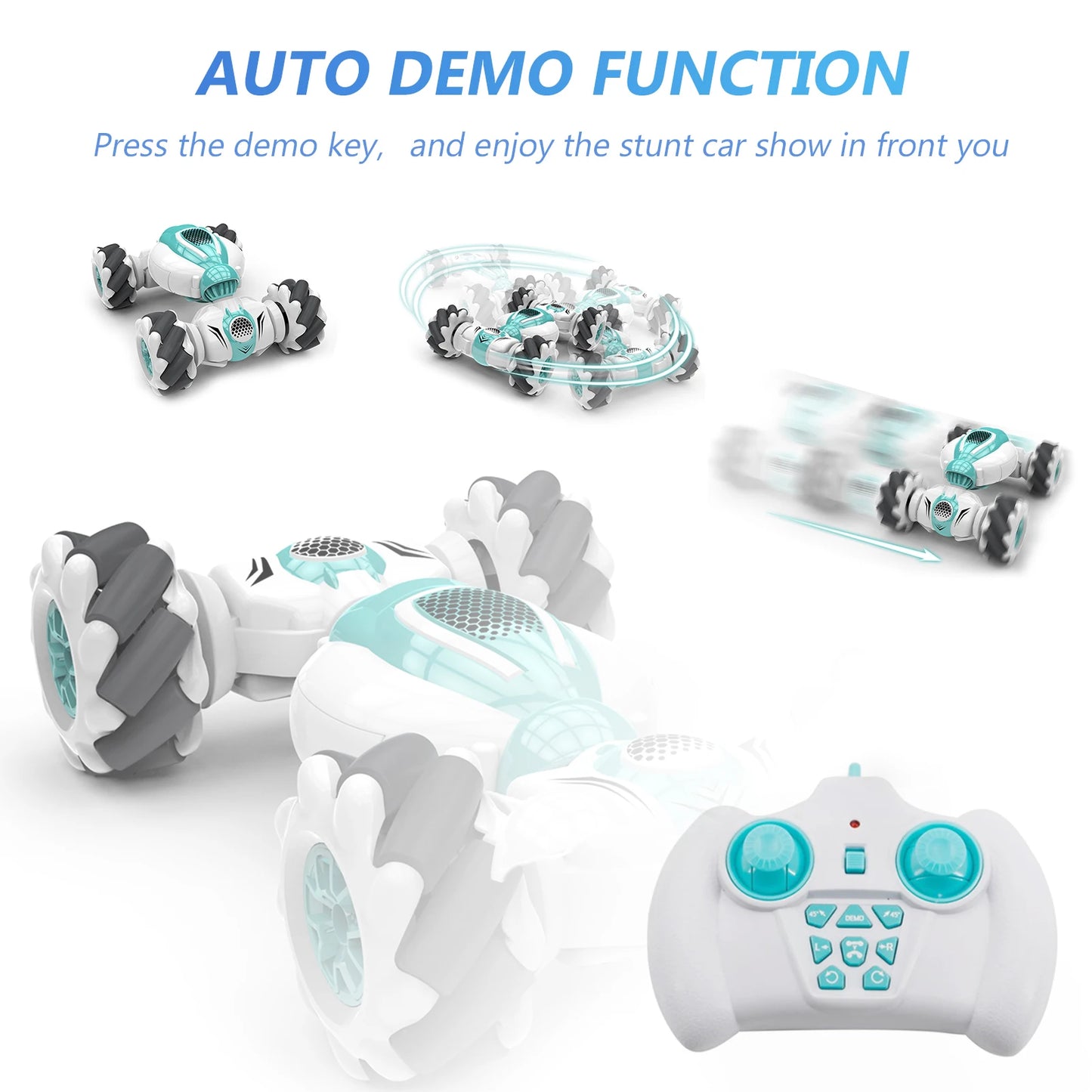 S-012 RC Stunt Car Remote Control Watch Gesture Sensor Deformable Electric Toy Cars  2.4GHz 4WD Rotation kids Christmas  gifts