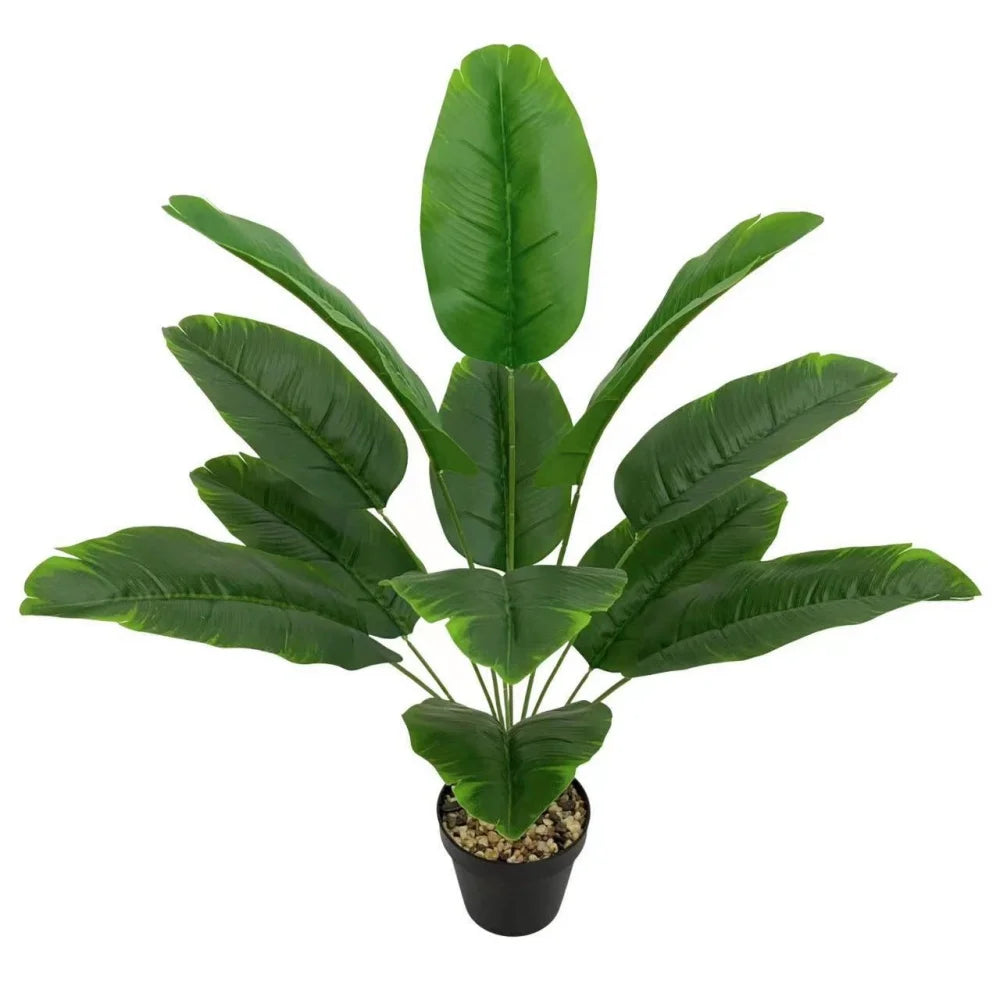 Plantain Palm Simulated Potted Plant Artificial Plants Garden Room Decoration Fake Flower Leaf Bonsai Outdoor Party Ornament