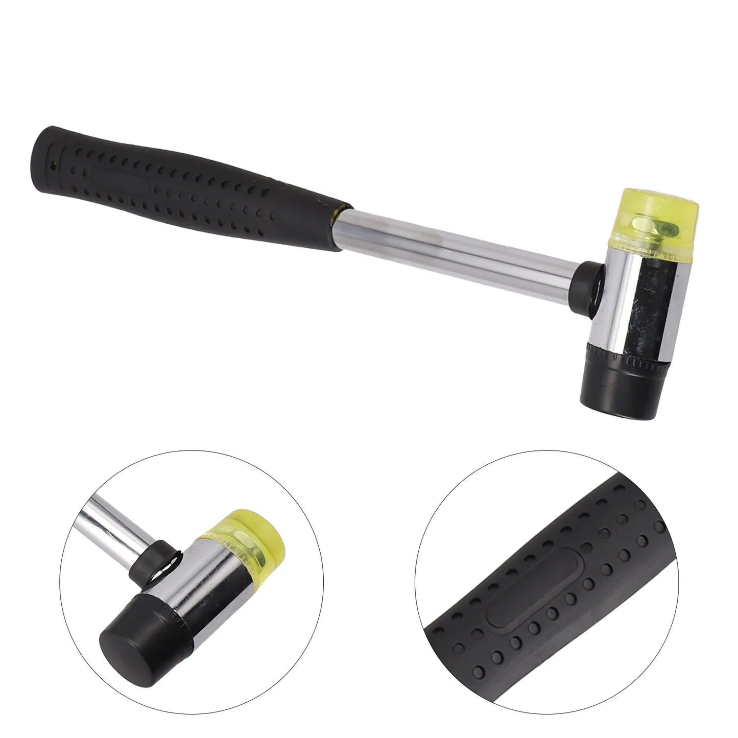 Portable Mini Rubber Hammer Double Face Soft Rubber Hammer Multifunctional Hand Tools For Jewelry Craft DIY Enthusiasts