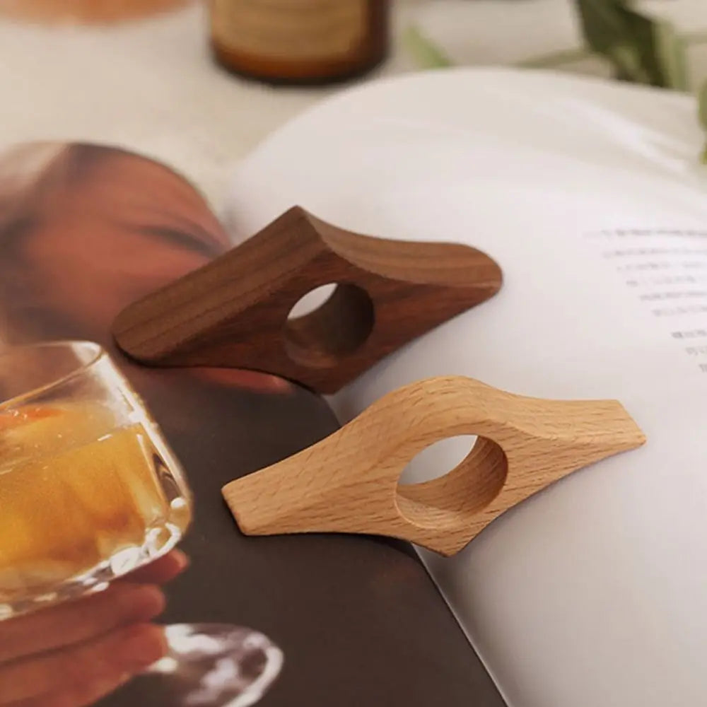 Wooden Thumb Bookmark One Hand Reading Thumb Book Support Book Page Holder Book Lovers Fast Reading Aids Tools Gifts