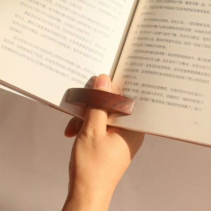 Wooden Thumb Bookmark One Hand Reading Thumb Book Support Book Page Holder Book Lovers Fast Reading Aids Tools Gifts