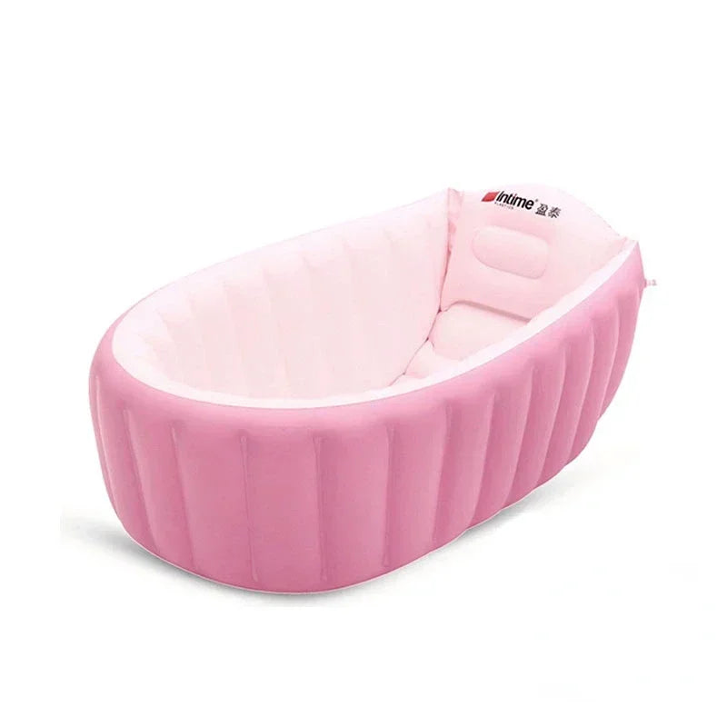 New Style Portable bathtub inflatable Children bath tub bottom Cushion winner keep warm folding Baby Bathroom Use