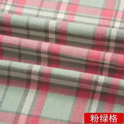 Soft Cotton Plaid Checker Fabric Brushed Flannel Grid Cloth Fabrics By The Half Meter For Shirt Dress Scraf DIY Sewing Clothing