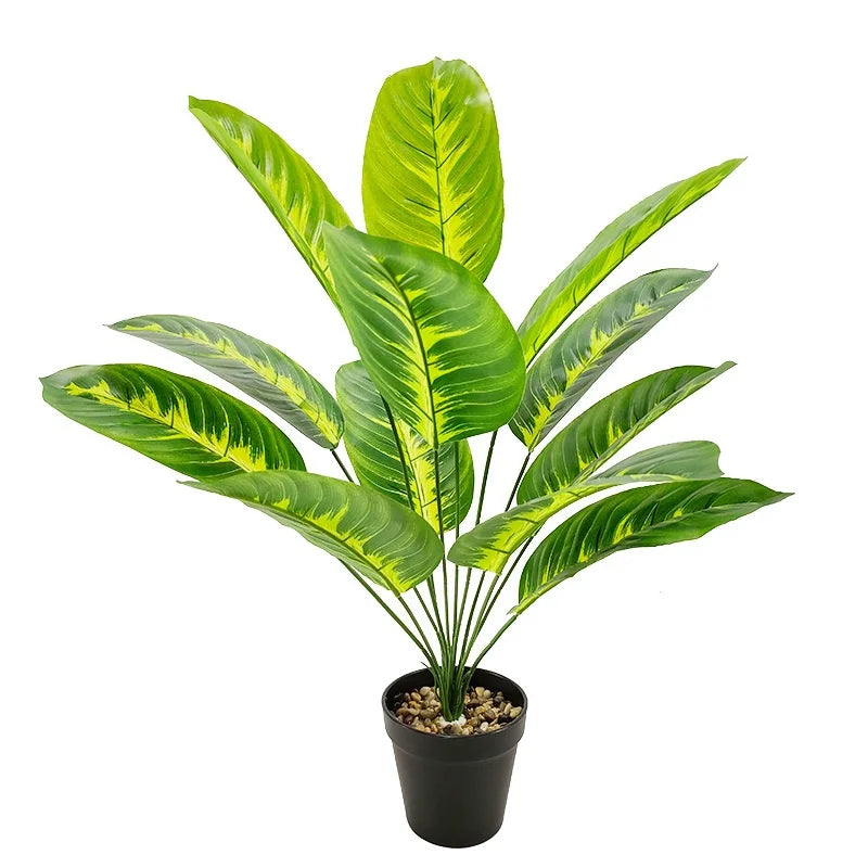 Plantain Palm Simulated Potted Plant Artificial Plants Garden Room Decoration Fake Flower Leaf Bonsai Outdoor Party Ornament