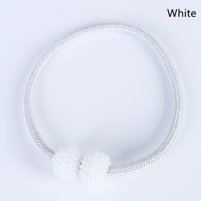 4/2PCS Pearl Magnetic Curtain Clip Curtain Holders Tie Back Buckle Clips Hanging Ball Buckle Tie Back Curtain Decor Accessories