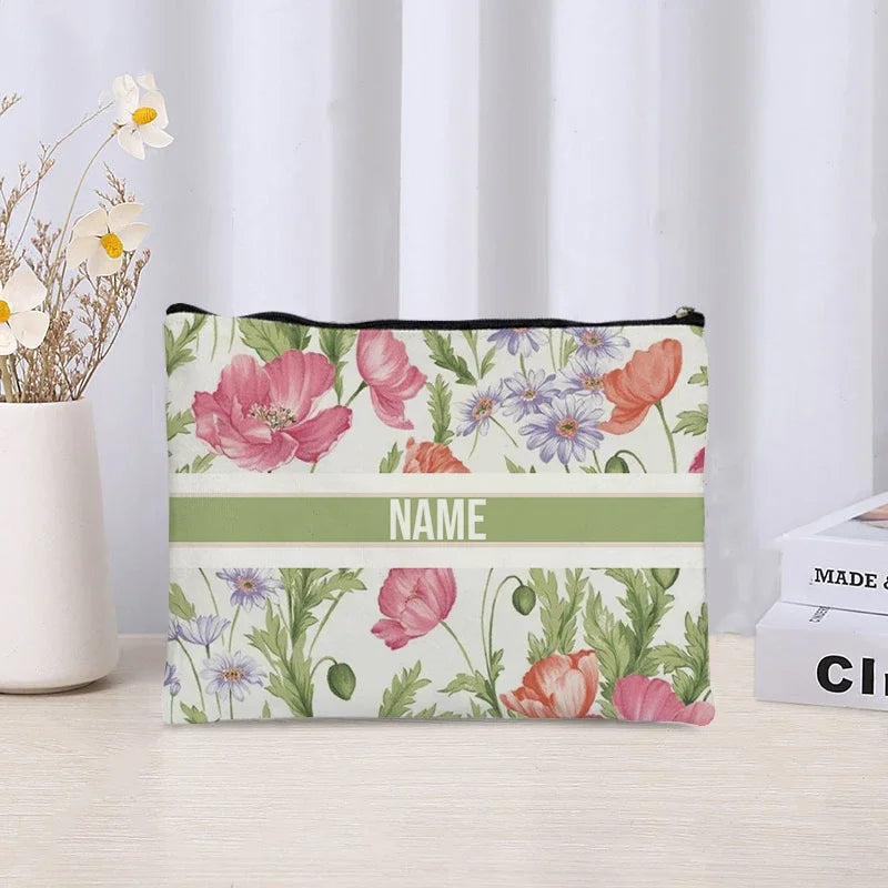 Custom Cosmetic Bag Trendy Women Handbag Luxury Wedding Bridesmaid Gift Name Purse Brand Side Bag for Ladies Travel Toilet Pouch