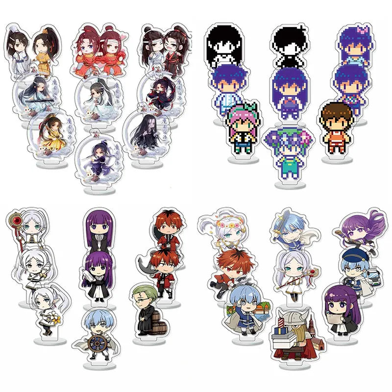 9pcs/Set Grandmaster of Demonic Cultivation Arcylic Stand Cosplay Figure Keyring Jewelry Mo Dao Zu Shi Fuuny Acrylic Key Chain