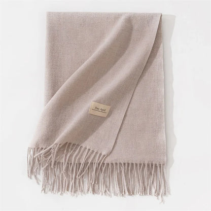 Cashmere Scarves for Women 2024 Winter Shawls Warm Wraps Lady Pashmina Solid Print Blanket Scarf Neck Headband Hijabs Stoles