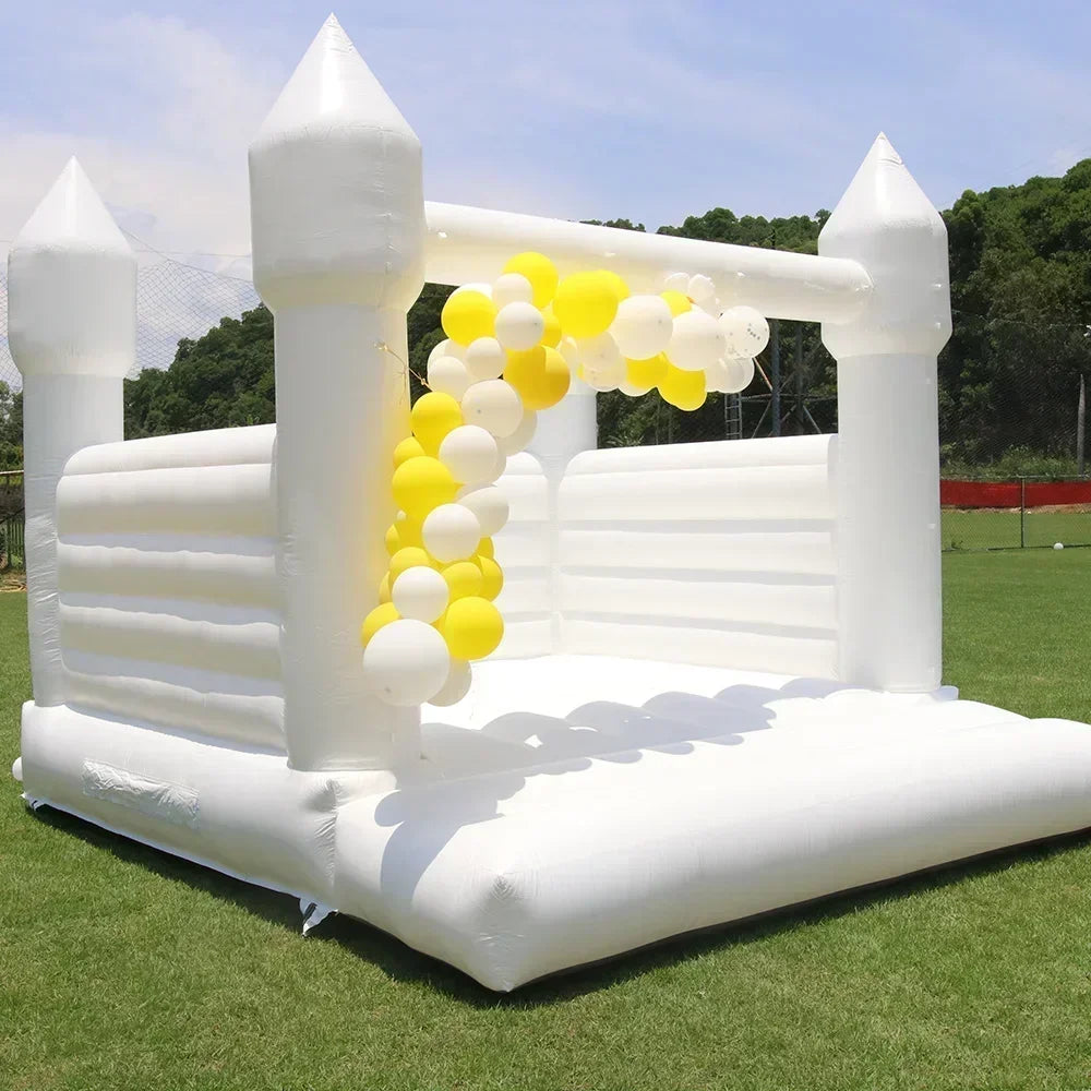 3M/4M White/Black Inflatable Castle Bounce House Jumping bed Trampoline Birthday party Wedding Event Rental Kids toy