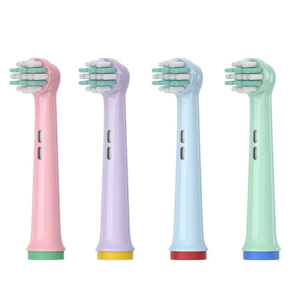 4 Pcs Suitable for  Oral Bi electric children's toothbrush head EB-10A Brauo soft bristles children3744/D100K 4510K d10 d12