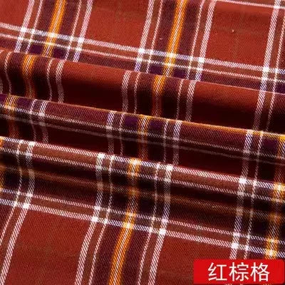 Soft Cotton Plaid Checker Fabric Brushed Flannel Grid Cloth Fabrics By The Half Meter For Shirt Dress Scraf DIY Sewing Clothing