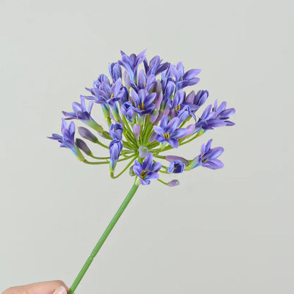 Luxury African agapanthus branch home table decoration silk artificial flowers Photo props hotel Home decor flores artificiales