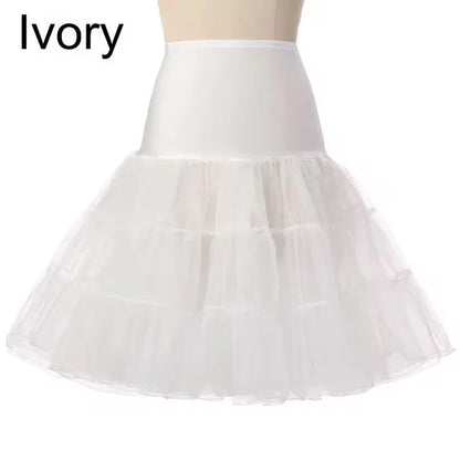 Fast Shipping Free 50s Cosplay Petticoat Rockabilly Dress Crinoline for Woman Wedding Bridal Underskirt Rockabilly Tutu