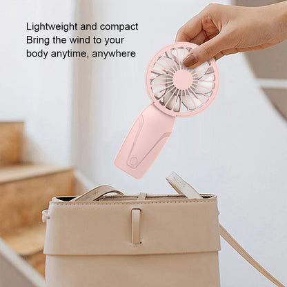 Noise Free Rechargeable Mini Fan For Silent Cooling Experience Lightweight Portable Mini Pocket Fan pink