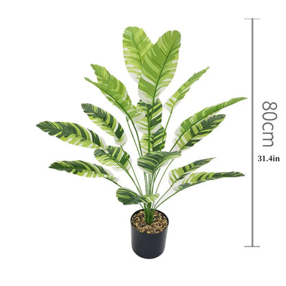 Plantain Palm Simulated Potted Plant Artificial Plants Garden Room Decoration Fake Flower Leaf Bonsai Outdoor Party Ornament