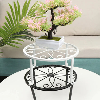 Metal Potted Plant Stands with Saucer for Indoor and Outdoor Plants 9 inches Flower Pot Planter Holder Flower Pot Stand