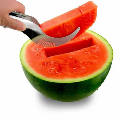 Stainless Steel Watermelon Cutter Artifact Knife Salad Fruit Slicer Cutter Tool Watermelon Kitchen Accessories Gadgets