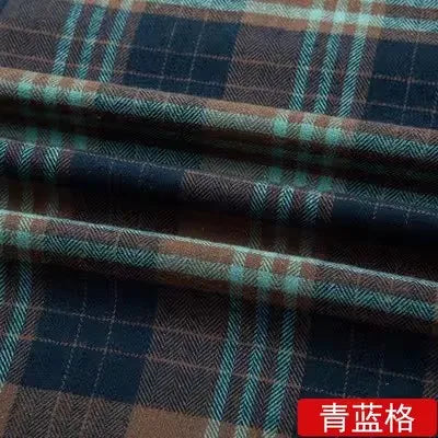 Soft Cotton Plaid Checker Fabric Brushed Flannel Grid Cloth Fabrics By The Half Meter For Shirt Dress Scraf DIY Sewing Clothing