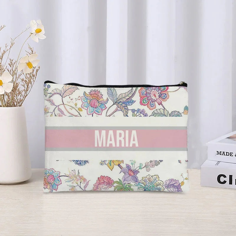 Custom Cosmetic Bag Trendy Women Handbag Luxury Wedding Bridesmaid Gift Name Purse Brand Side Bag for Ladies Travel Toilet Pouch