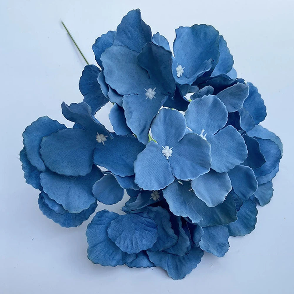 European Retro Fall British Hydrangea Artificial Small Branch Silk Flower DIY Wedding Scrapbook Artificiales Flowers House Decor