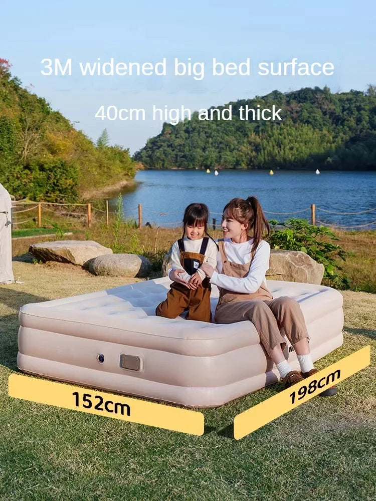 Inflatable mattress for home use, outdoor camping and camping in autumn and winter,portable new inflatable cushion bed