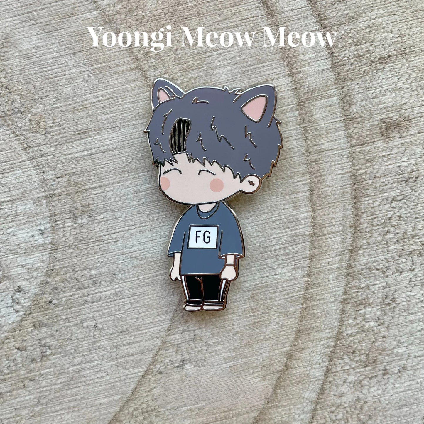 yoongi meow neow -Hard Enamel Pin（It's not soft enamel）