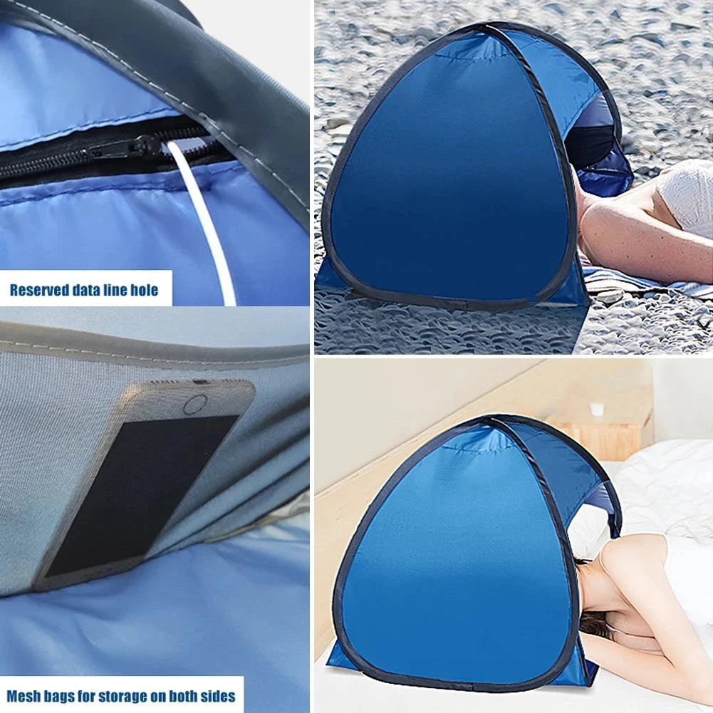 Quick Automatic Opening beach tent sun shelter UV-protective tent shade lightwight pop up open for outdoor camping fishing