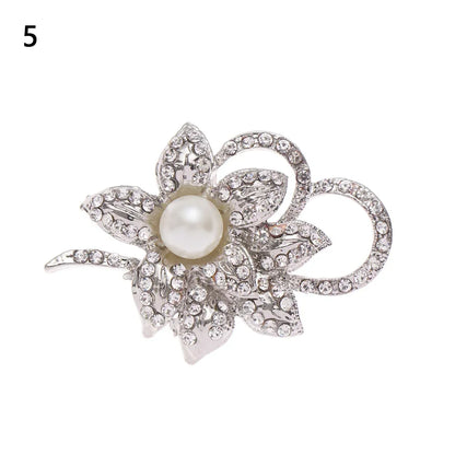 1PC Shiny Crystal Shoes Decorations Clip Women High Heel Rhinestone Charm Buckle Bag Pendant Brooch Wedding Bride Accessories