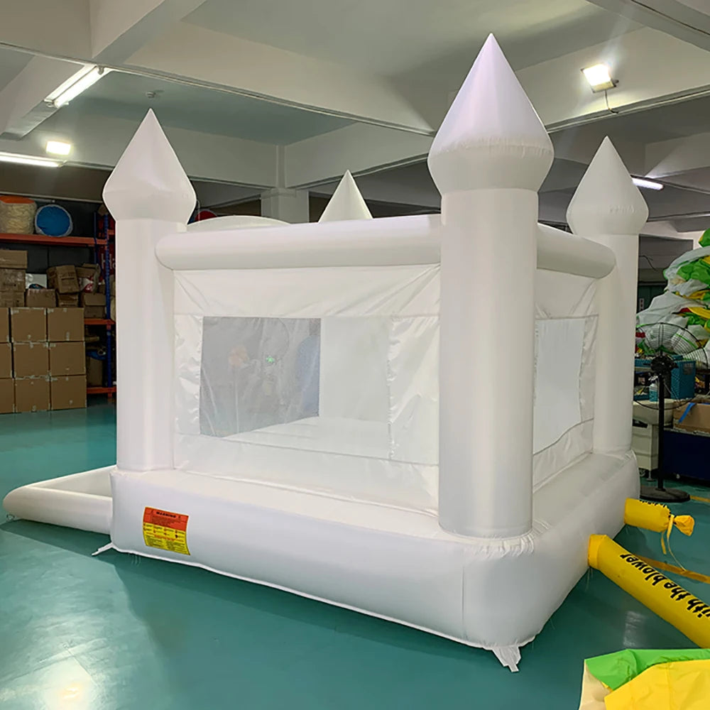 YARD White Bounce House Series Inflatable Jumping Castle Bouncy House For Kids With Blower PVC/Nylon Children Kids Play Toys