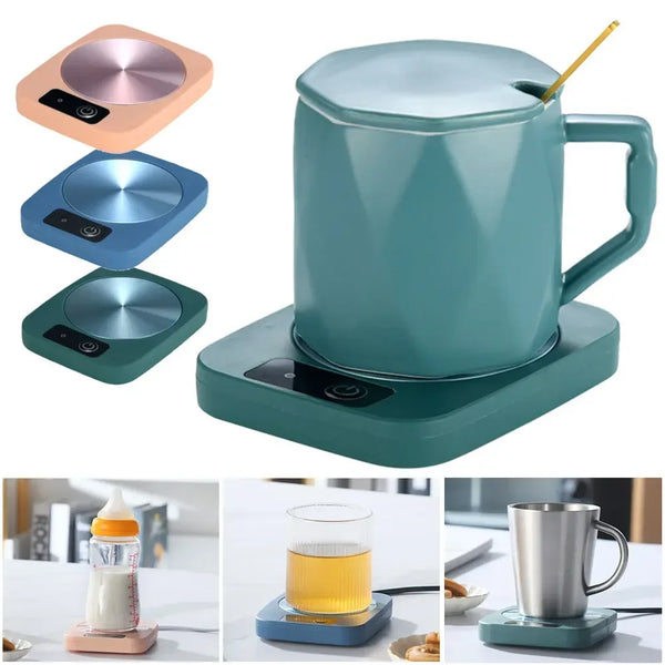 Cup Warmer Coffee Mug Heater Milk Tea Water Heating Pad Home Cup Heater Warm Mat 55℃ Constant Temperature Coaster Gift Box