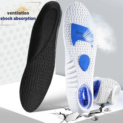 Upgrade Sports Shock Absorption Insole PU Memory Foam Breathable Arch Support Orthopedic Shoes Pad Men Women Soles