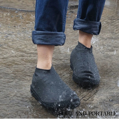 Reusable Non-slip Rain Boots Waterproof Shoes Covers Rubber Rain Boot Covers for Outdoor Use Gear Household Merchandises Home