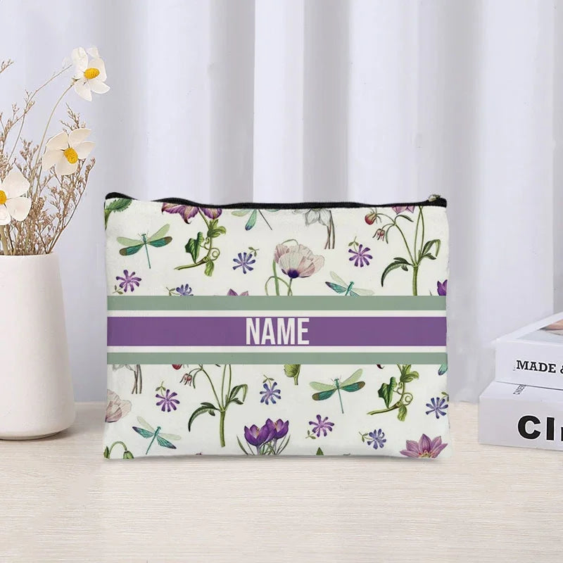 Custom Cosmetic Bag Trendy Women Handbag Luxury Wedding Bridesmaid Gift Name Purse Brand Side Bag for Ladies Travel Toilet Pouch