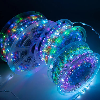 5V 12V WS2811 WS2812 3PIN Clear Lense LED String Lights Dream Color RGBIC Addressable Individually Fairy Seed Pixels Light 