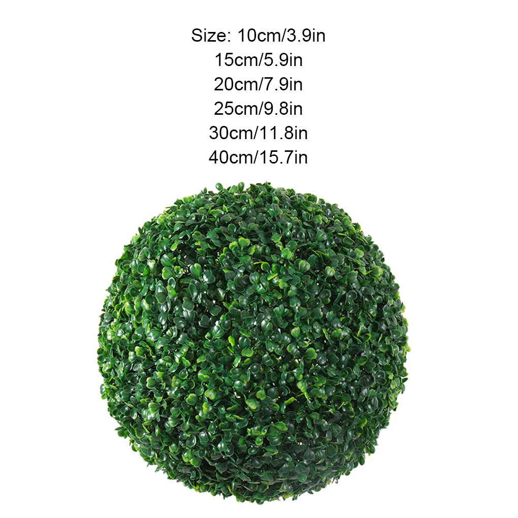 Indoor Or Outdoor Artificial Grass Dome Ball Plants Simulation Leave Grass Ball Eco-friendly green 40cm