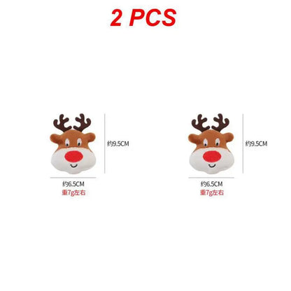 Pet Dog Plush Noise Chewing Toy Santa Elk Gingerbread Man Donut Cat Dog Christmas Series Cartoon Cute Puzzle Supplies