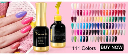 Venalisa Nail Gel Polish Kit Christmas Gift Winter Color Collection Semi Permanent New Learner Nude Pink Nail Varnish Set