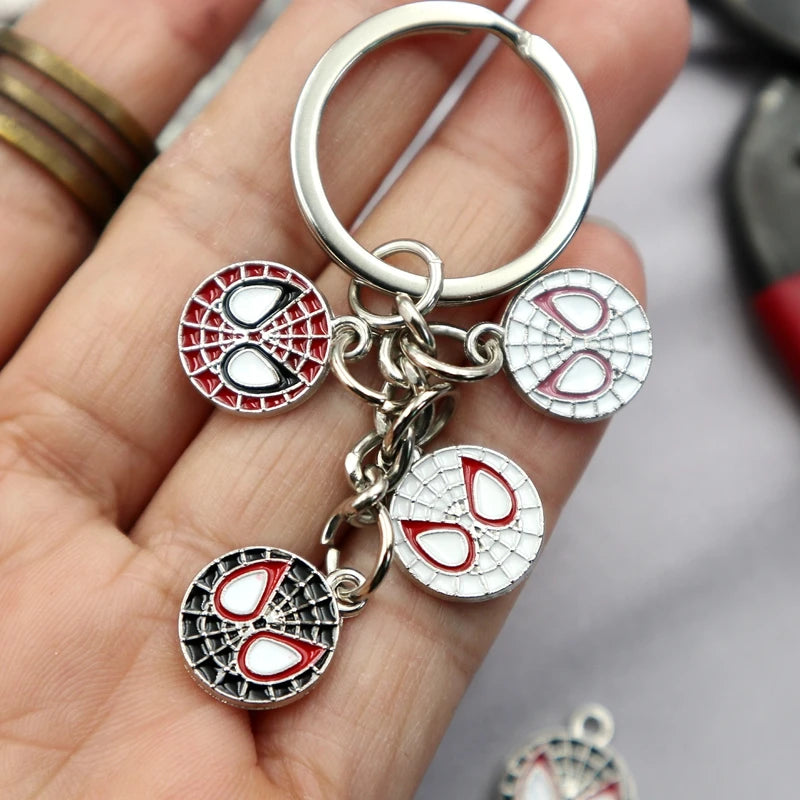 10pcs Superhero Alloy Pendant Anime Round Charms DIY Necklace Bracelet Earings Jewelry Keychain Decoration Accessories