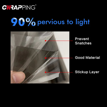 50*500cm Gloss Transparent Light Black Smoke Film Headlight Taillight Wrap Cover Film Foil Sticker Cover Armored Film for Cars