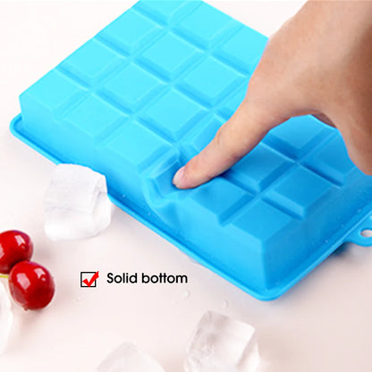 With Lid /No Lid 24-hole Silicone Ice Tray Square Box Auxiliary Food Puree Cheese Jelly Mold Bar Kitchen Tool Cocktail Cube