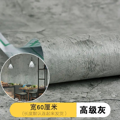 Cement Pattern Peel and Stick Wallpaper Waterproof Oil-proof Self Adhesive Vinyl Stickers Gabinete Dormitorio Gray Wall Paper