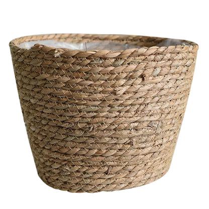 Seagrass Planter Basket Flower Pots Cover Storage Basket Plant Containers Hand Woven Basket Planter For Modern Home Decor