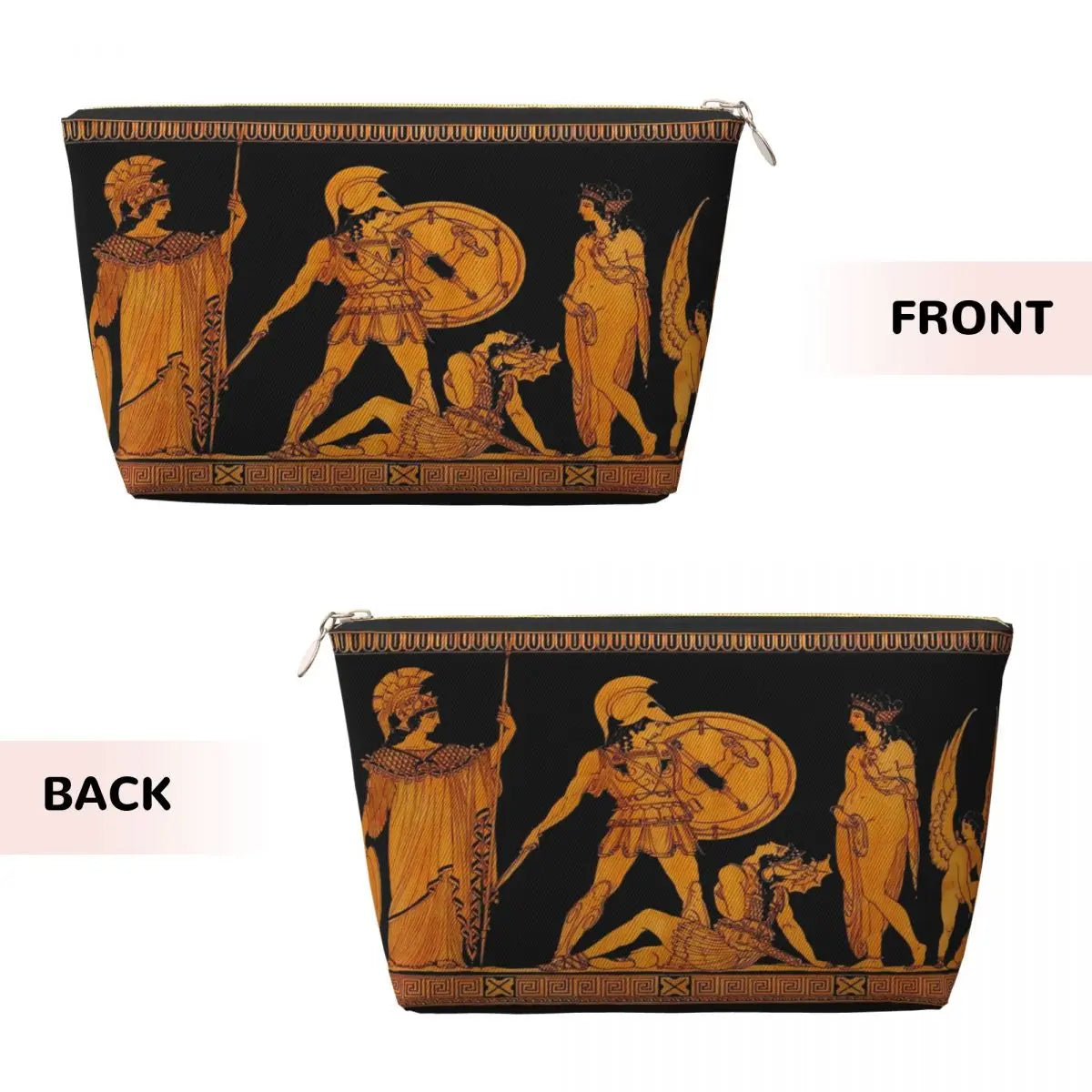 Custom Greece Ancient God And Goddess Travel Cosmetic Bag Women Greek Art Makeup Toiletry Organizer Lady Beauty Storage Dopp Kit