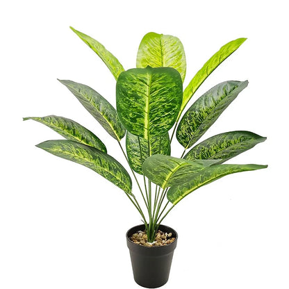 Plantain Palm Simulated Potted Plant Artificial Plants Garden Room Decoration Fake Flower Leaf Bonsai Outdoor Party Ornament