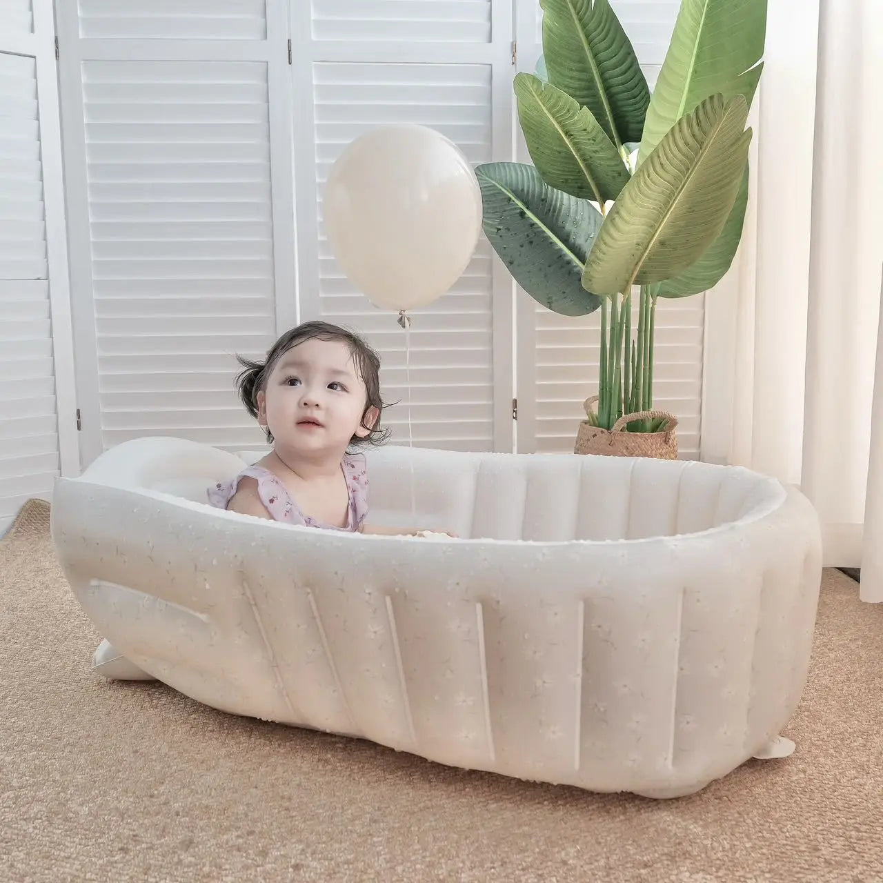 Ins Children Inflatable Bathtub Cartoon Manual Inflatable Baby Bath Indoor Kids Swimming Pool Portable Newborn Shower Products