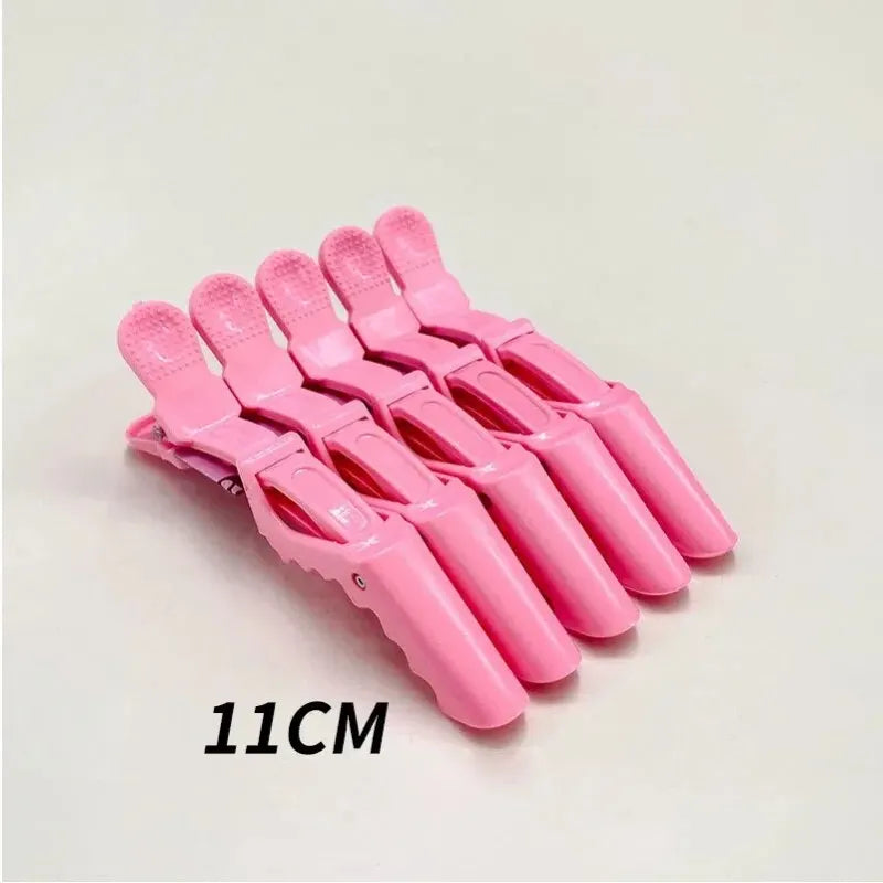 5PCS Plastic Hair Clip Hairdressing Clamps Claw Section Alligator Clips Barber For Salon Styling Hair Accessories Hairpin