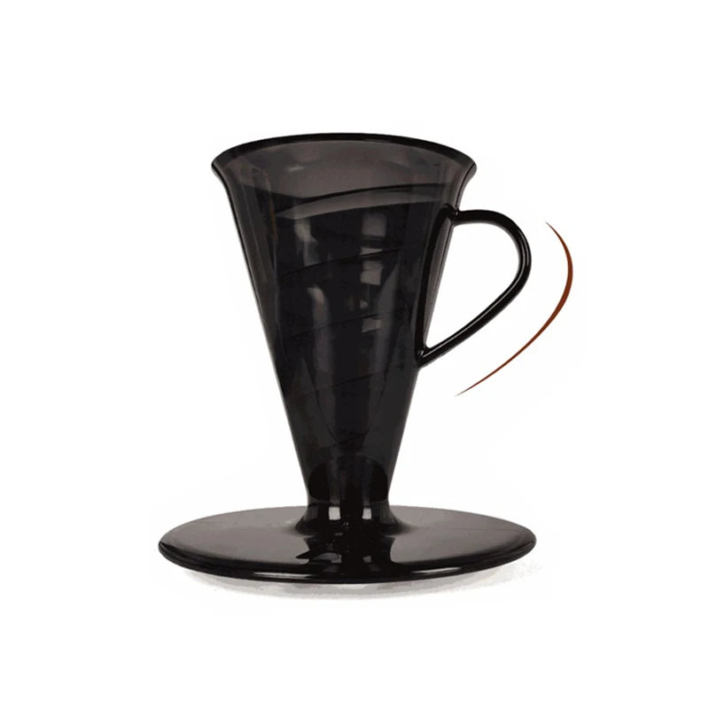 1-2Cups Coffee Dripper,Person Pour Over Coffee Filter Holder,Paperless Reusable for Coffee Maker,Easy to Use Brew Espresso,Resin